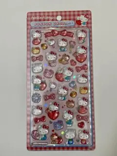 【新品】サンリオ ボンボンドロップシール　赤キティ　第二弾　正規品