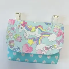 女の子 移動ポケット♪ポケット型マチ付き☆クリップ別売☆ゆめかわユニコーン