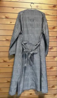 【ナノユニバース】ロングコート　グレンチェックのサムネイル