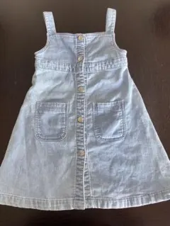 デニム ジャンバースカート