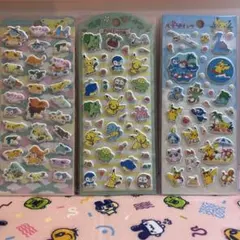 ポケモン シール・ステッカー 3シートセット