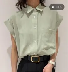 新品★タグ付　Mila Owen ポケットデザイン神ロールアップシャツのサムネイル