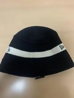 New Era ニットバケットハット M/L 黒/白
