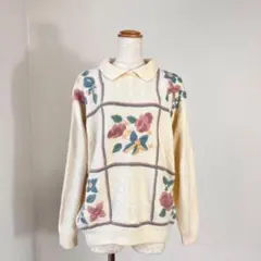 Bonjour diary サマーニット ポロシャツ 花柄 半袖 8y - メルカリ