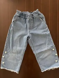 SLAPSLIP ライトブルー　ロングデニムパンツ　110㎝