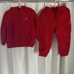 1度のみ使用　Ralph Lauren ジップアップパーカーセットアップ18M