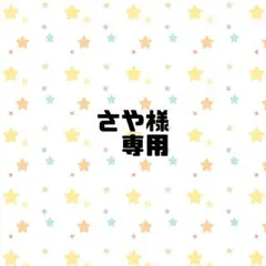 さや様専用ページ