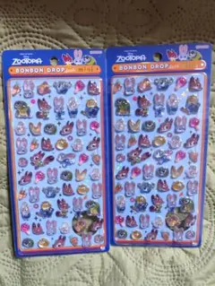 ２個　正規品 ボンボンドロップシールmini ディズニー　ズートピア　新作
