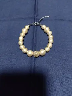 コットンパール　ブレスレット　ハンドメイド