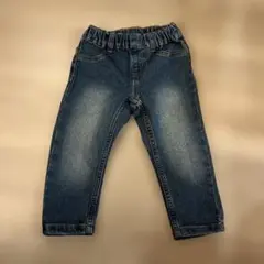 デニムパンツ ウエストゴム ストレートレッグ