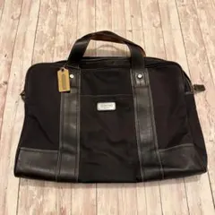 COACH コーチ ビジネスバッグ ブラック レザー ナイロン
