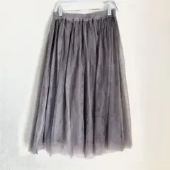 チュールスカート ロングスカート プリーツスカートのサムネイル