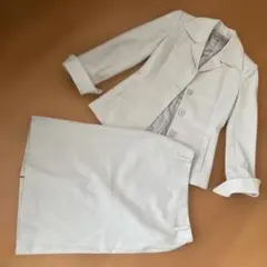 PROPORTION BODYDRESSING スカートスーツ/ホワイトグレー