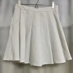 SHEIN ホワイト プリーツミニスカート Sサイズ