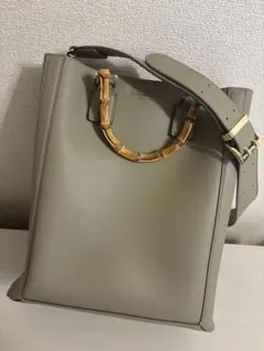 JILL by JILLSTUART オリーブグリーン レザー A4バッグ