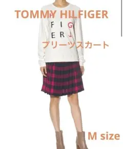 【M size】TOMMY HILFIGER チェック柄 プリーツスカートのサムネイル