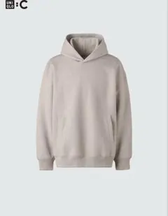 UNIQLO スウェットオーバーサイズプルパーカ　　 S ベージュ