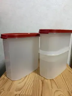 とんかつ様限定】タッパーウェア ライスディスペンサー 米びつ10kg