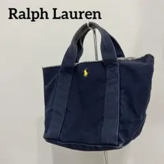 ラルフローレン ミニバッグ キャンバスバッグ デニム 布バッグ ポニーロゴ