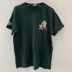 J1077 豊天商店 グラフィックTシャツ Lサイズ ダークグリーン