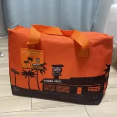 大容量　Trader Joe's 保冷バッグ オレンジ　トレジョ　トートバッグ