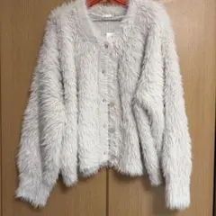 GU フェザーヤーンクロップドカーディガン 3XL