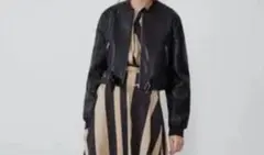 【新品/当日発送】ZARAレザーテイストボンバージャケット※値下げ不可