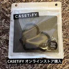 ケースティファイ ハート ストラップ スマホ リング　ブラック