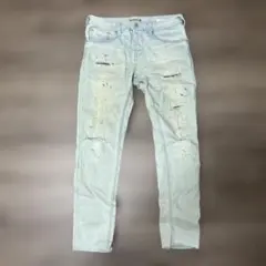 【SALE】 BAYFLOW クラッシュ ダメージ スキニーデニム サイズ3