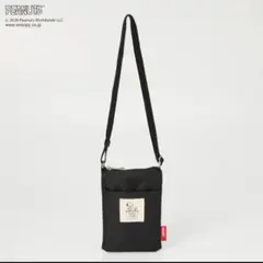 【極美品】PEANUTS 75周年 スヌーピー ショルダー付き縦型ポーチ