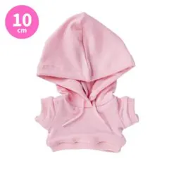 ぬい服 パーカー ピンク パンツ セットアップ ぬいぐるみ 10cm ちびぬいのサムネイル