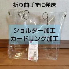 クリアバッグ（ポケット付）ショルダー加工　キーステーション付き　②のサムネイル