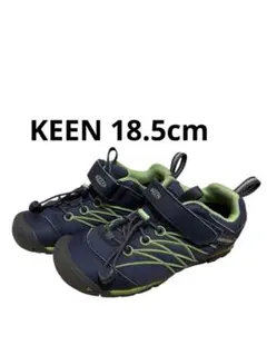 【KEEN】ネイビー/グリーン スニーカー18.5cm