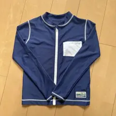 キッズ　水着　ネイビー 長袖 ラッシュガード　スクール水着　140