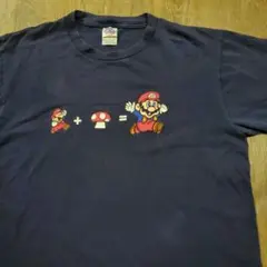 00s スーパーマリオ キノコ Tシャツ ネイビー Mサイズのサムネイル