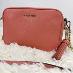 マイケルコース ショルダーバッグ カメラバッグ クロスボディー タッセル レザー