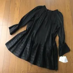 【Nerine】2WAYリボンミニワンピース kokode.jp 新品 ブラック