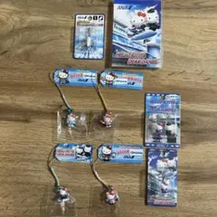 ANAハローキティ & ディアダニエルファスナーマスコットストラップ計6個セット