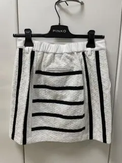 2024年モデル 美品】アルチビオ メッシュプリーツスカート 白×緑38