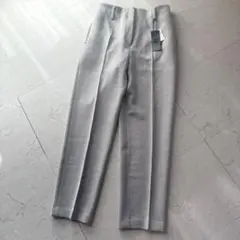 新品 PLST ヘリンボーンテーパードパンツ XL グレー タグ付き