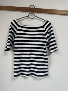 GU Tシャツ　半袖　ボーダー　ニット