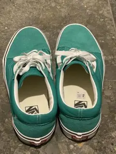 【箱付き】VANS OLD SKOOL グリーン　27.5cm