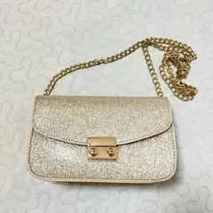 ゴールド ショルダーバッグ