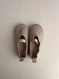 美品 padam latte flat shoes beige 15cm