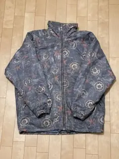 フランス製 90s EXO7 総柄 テック ジャケット 裏フリース L相当