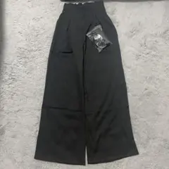 ベルト ワイドパンツ