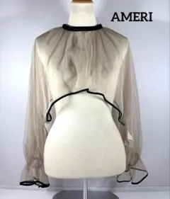 【美品】Ameri vintage 2WAY VEIL TULLE TOPのサムネイル