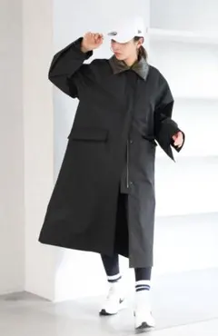 BAYFLOW （HERETAM】 ライニングステンカラーコート