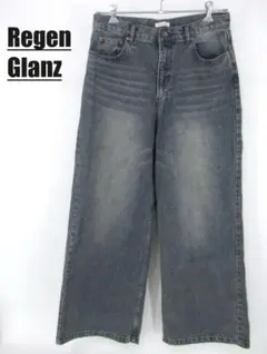 Regen Glanz デニムワイドパンツ バギーパンツ Lサイズ インディゴ