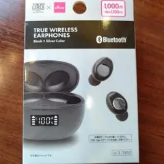 新品未使用 TRUE WIRELESS EARPHONES ブラック・シルバー